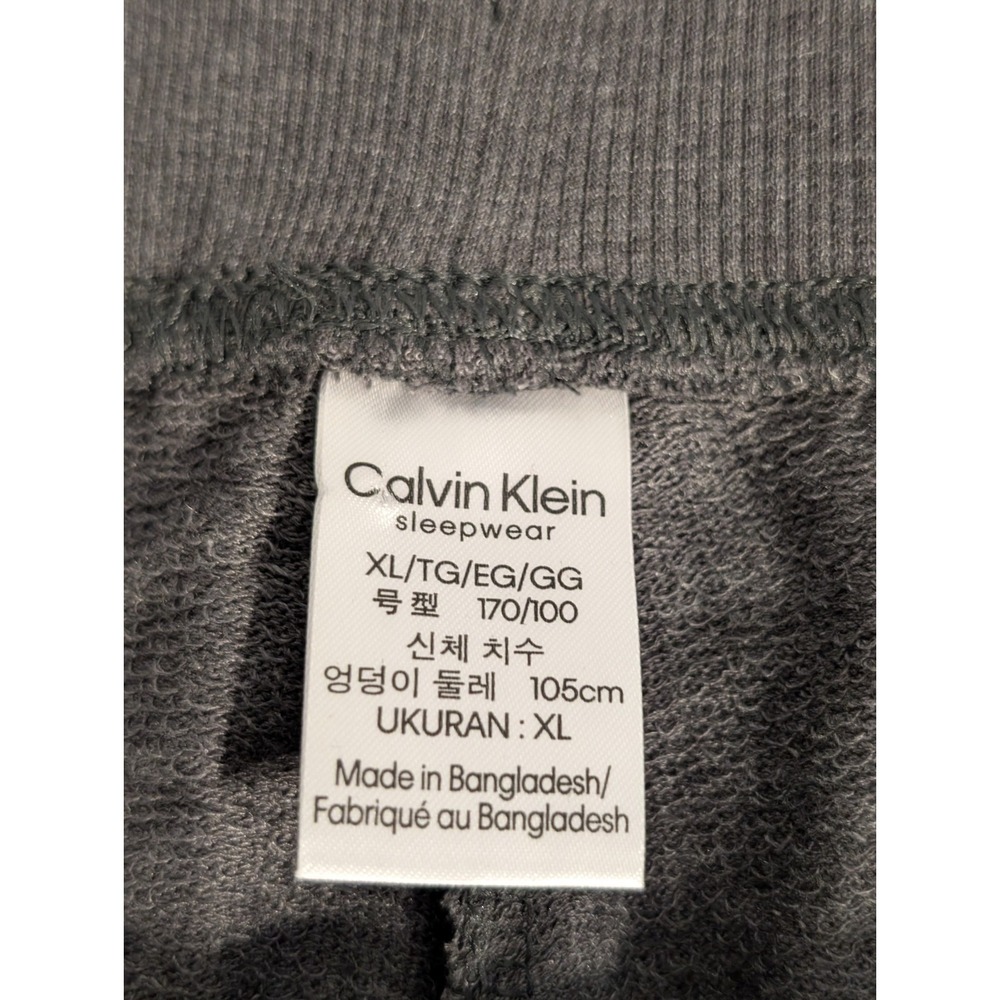 Calvin Klein Women's French Terry Joggers Pants Dark Gray XL - Picture 9 of 10